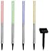 Produktbild Deuba® Solarlampe für Außen 4er Set LED Wetterfest IP44 Dämmerungssensor Farbwechsel Bunt Erdspieß Edelstahl Solar Garten Außenlampe Balkon Deko