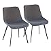 LumiSource Outlaw Two-Tone Chair - Set of 2