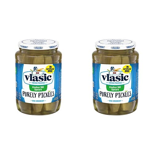 Vlasic Kosher Purely Pickle Kosher Dill Spears, 24 Oz (Pack of 2)