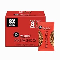 Wonderful Pistachios No Shells, Chili Roasted Nuts, 2.25 Ounce (Pack of 8), Protein Snacks, Gluten Free, Pantry Staples, Healthy Office Snacks