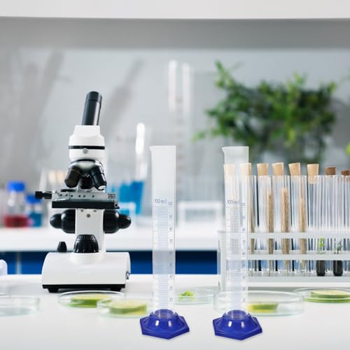Cilindros graduados de vidrio de 100ml con escala de alta precisión y base estable 4