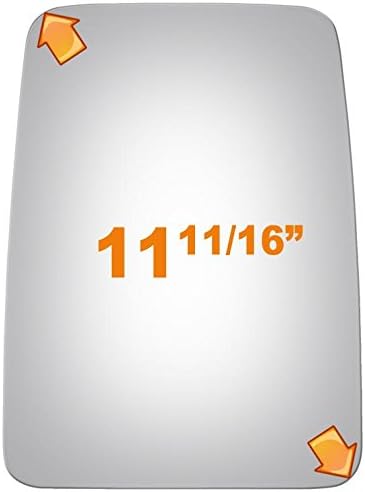 Flat Driver or Passenger Side Mirror Replacement Glass for 2003-2005 FORD E-450 ECONOLINE