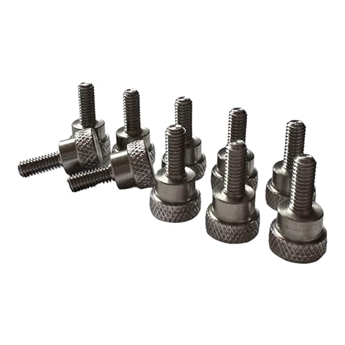 Precisiongeek – Rändelschrauben M4 x 10 mm aus Edelstahl – 10er-Set – Werkzeuglos handfest verschraubbar – Made in Europe