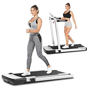 ANCHEER 2 in 1 Folding Desk Treadmill, Installation Free, 265 lbs Capacity, Portable Under Desk Treadmill, Electric…