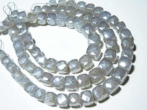 Chalcédoine mystique AAA LKBEADS de qualité gemme en cubes facettés 7mm
