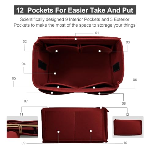 Image of Purse Organizer Insert, Handbag & Tote Organizer, Bag in Bag, Perfect for Speedy Neverfull and More