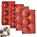 4 sztuki silikonowych foremek, 5 otworów, silikonowa forma do pieczenia, półkula, do czekolady, ciasta, galaretki, myszy kopułowej