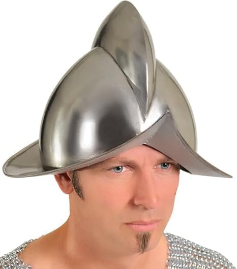 Spanish Comb Morion Boat Medieval Helmet Replica | Medieval Metal Helmet | Premium Quality with Fitted Leather Liner | 20 Gauge Steel Wearable for Adult | Medieval Costumes