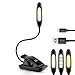 Produktbild LE LED Wiederaufladbare Klemmleuchte dimmbar, Leselampe mit 3 Farbtemperaturen und 3 Helligkeits, Notenpultleuchte mit 7 LEDs und Klammer, USB Inklusive