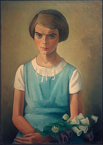 Póster de lienzo Ritratto della figlia Angelina, arte de Kanoldt de 60x90cm para el dormitorio