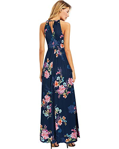 Image of KILIG Women's Summer Floral Beach Flowy Split Maxi Long Dresses