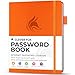 Produktbild Clever Fox Passwortbuch mit Registerkarten - Adress- und Passwort-Organisationsbuch mit alphabetischen Registerkarten - Kleines Passwortbuch für Computer- und Website-Logins, Orange