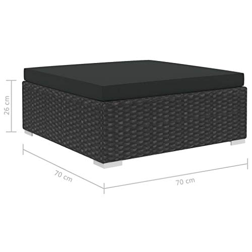 Gecheer 11-TLG. Garten Lounge Set mit Auflagen,Gartenmöbel Set, Loungemöbel Garten Rattan, Lounge Gartenmöbel Set… – Bild 8