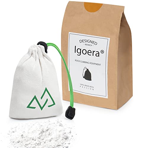 Igoera Original Premium Chalkball (56g) Rechargeable | Craie et magnésie de Haute qualité pour l'escalade, Le Bloc, l'haltérophilie, Le Cross fit, la Gymnastique Ainsi Que la Pole Dance… Cover