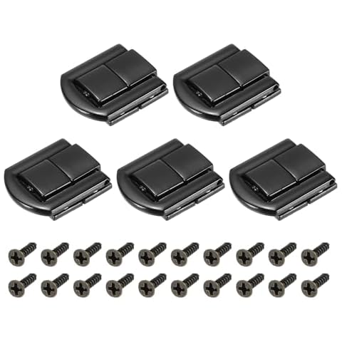 sourcing map 5Pcs Zinc Alloy Toggle Catch Lock Cover