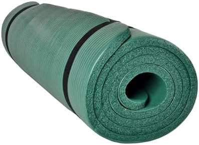 NBR Fitness Matte Yogamatte Fitnessmatte 175x70x1,2 Gymnastikmatte Pilates Sport (Grün)