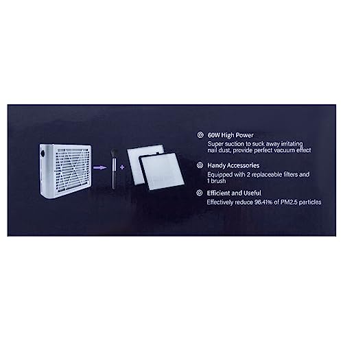 Brantmaker NAIL-WHITE-US Dust Collector With Brush And 2 Reusable Filters thumb #10
