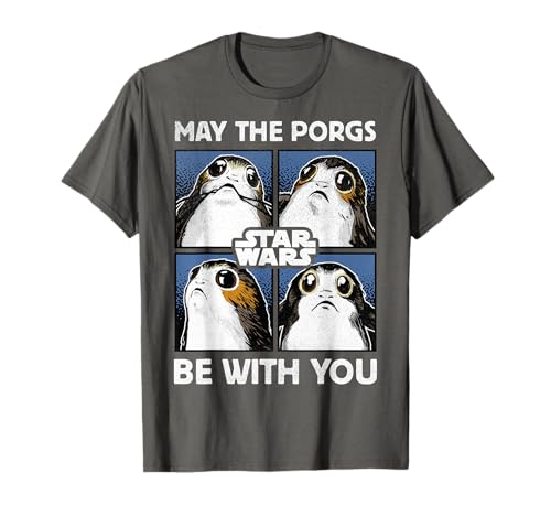 T-shirt Star Wars May The Porgs Be With You pour fans de pop culture en coton confortable