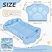 Mmucco Portable Toddler Bed,Foldable Toddler Travel Bed for Kids,Toddler Floor Bed for 1-5,Soft and Safe (Blue)