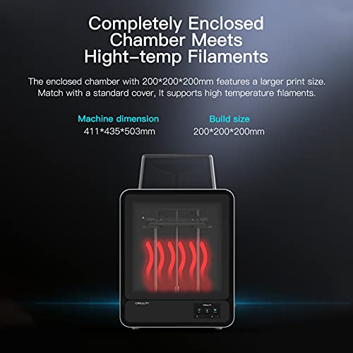 CR-200B Desktop-3D-Drucker Ultra-leises Mainboard 200 x 200 x 200 mm Druckgröße Unterstützung Filamenterkennung Fortsetzen des Druckens mit 4,3-Zoll-Farb-Touchsn-8G-SD-Karte - Image 6