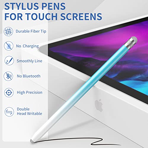 Stylus Pens For Touch Screens, 4Pcs Stylus Pen For Ipad With Precision Double Fiber Tips, Compatible With Apple Ipad/Iphone/Android/Tablets And Other Capacitive Touch Screen (Pink/Blue/Purple/Green) #TOP2