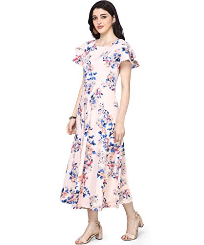 Image of OOMPH! Women's Crepe A-Line Maxi Dress - Daisy White