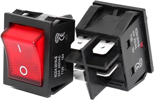 Interruptor basculante 4 pines t85 220V 30A interruptor basculante abierto cerrado con luz