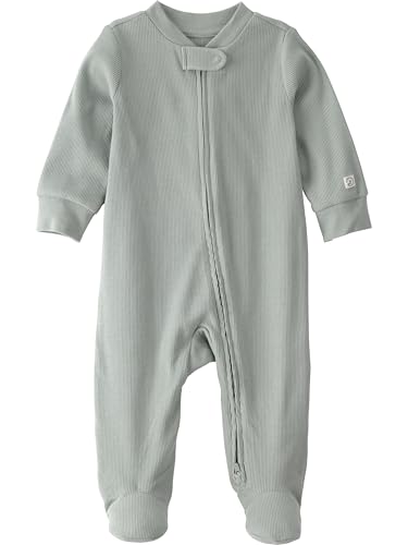 Little Planet by Carter's Neutral Sleep and Play made with Organic Cotton, Meadow Green, 3M