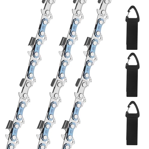 Lot de 3 Chaînes Tronçonneuse 3/8" LP 1,1mm 52 maillons 35 cm Chaine Tronconneuse pour Stihl MS170 à faible rebond, compatible avec pour Makita DUC353,pour Bosch AKE35S,pour Einhell GP LC 36/35 Li