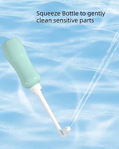 Bidé portátil de viaje Hibbent de 500 ml con boquilla extendida para higiene personal (2 uds) 4