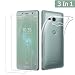Produktbild [3 Stück] AOLANDER Compatible with Sony Xperia XZ2 Compact Hülle with Panzerglas Schutzfolie, Silikon hülle Kratzfeste Soft TPU Bumper Case, 9H Härte Anti-Kratzer Panzerglasfolie Displayschutzfolie