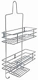 HARIGYAN Stainless Steel Shower Caddy, 3 Tier Bathroom Storage Shelf Hanging Rack Metal Chrome Plated Storage For Shampoo Conditioner Soap Towel Bathroom Accessories Rack, Silver