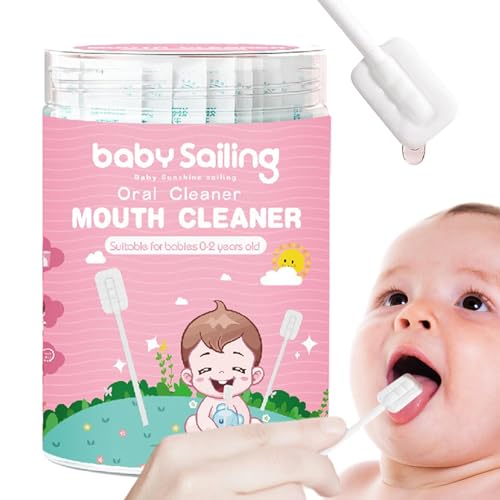 Limpiador bucal para bebés, limpiador lingual para gasa de bebé, lápices de limpieza bucal suaves, limpiador de encías oral portátil, cepillo de dientes flexible para lengua, boca y