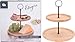 Produktbild Etagere mit 2 Ebenen, Ø 21,5 cm, Bambus Servierplatte Servierständer Servieretagere für Kuchen 2 Etagen