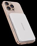 PAMBEE 0.3" Ultra Slim for MagSafe Battery Pack, 5,000mAh Qi2 Certified 15W Ultra-Fast Magnetic Power Bank, All Alloy Wireless Portable Charger for iPhone 16/15/14/13/12, Travel Essentials
