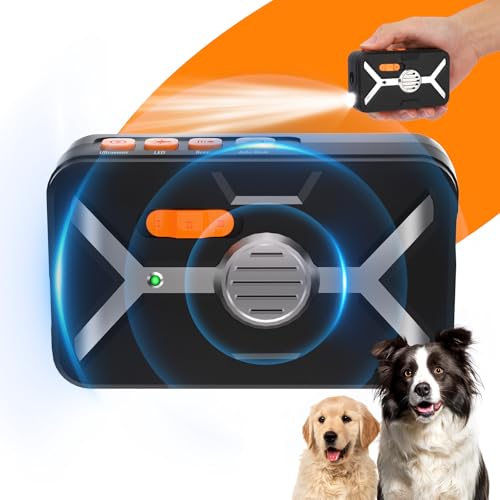 Lancoon Ultraschall Anti-Bell Gerät - Hundetrainer Mit LED Taschenlampe