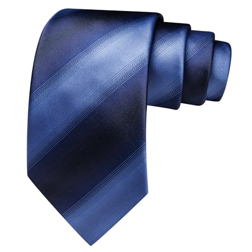 Image of Barry.Wang Plaid Ties for Men Silk Necktie Handkerchief Cuff Links Set