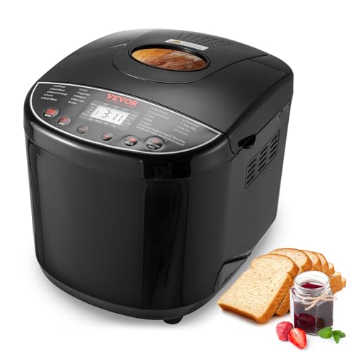 El Mejor Listado de Panificadoras para comprar online. 34 VEVOR Panificadora, 19 en 1, máquina para masa de 900 g, molde cerámico antiadherente, automática, con ajuste para pan sin gluten, para hacer pan integral, digital, programable,...