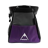 Cierre doble. Psychi Abyss - Bolsa de magnesio para Escalada en Bloque - Compartimento Frontal y Trasero - Morado