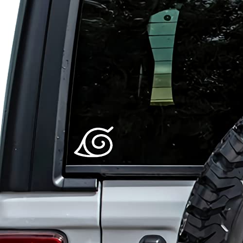 MHDStickerCo Naruto Leaf Village Symbol Vinyl Decal Sticker 4.5x3.5" Bumper Window Laptop Truck Gift Anime Japanese