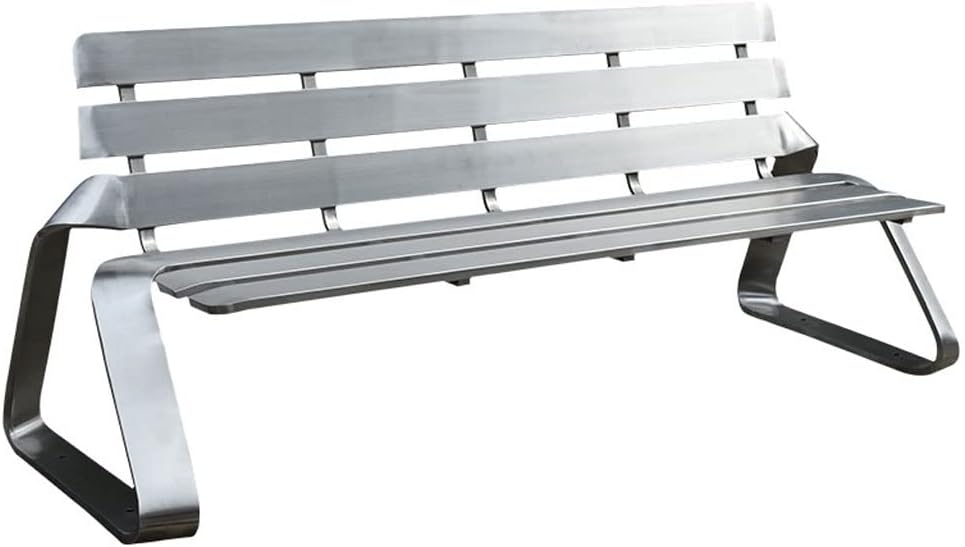 Patio Benches for Outdoors Creative Simple Outdoor Park Seat Stainless Steel Leisure Bench Shopping Mall Rest Bench Metal Bench Beach Chair Garden Benches for Outdoors