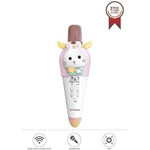 Torima KIDMIC03 Beyaz Tav an Fig rl   arjl  BT Karaoke Mikrofon ve Hoparl r 5W Kablosuz Mikrofon