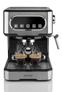 Gorenje ESCM 15 DBK Edelstahl Espressomaschine