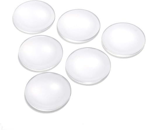 Craftdady Cabujones de cuentas de cabina con cubierta de vidrio transparente, Papel, vidrio