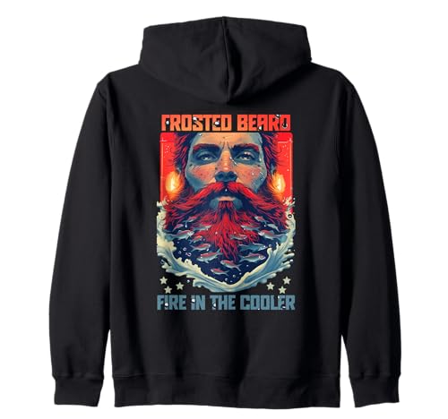 Frosted Beard Fire in The Cooler Sudadera con Capucha
