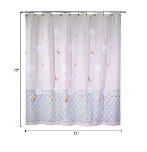 Avanti Linens - Shower Curtain, 100% Polyester Shower Curtain, Lightweight & Machine Washable, Coastal Home Decor, 72" x 72" (Seaglass) - Image 3