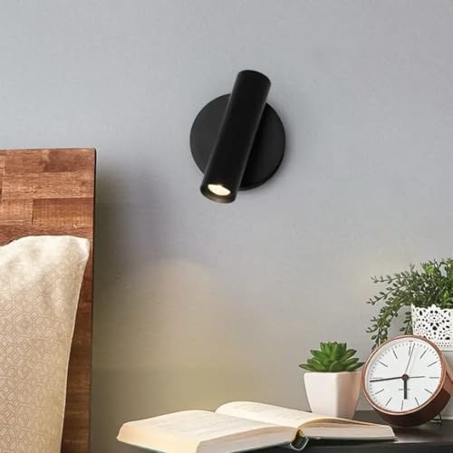 Image of Glowave 10W Modern LED Wall Ceiling Spot Light with Adjustable Head - Warm White (Black)