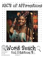 ABC's Of Affirmations Word Search Puzzle Book: African American Inspirational Word Search Book B0CPVVH9MC Book Cover