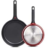 DIIG Non Stick Frying Pans Set, 100% PFOA Free Stickless Skillet for Cooking, 10 & 11 In Food Grade