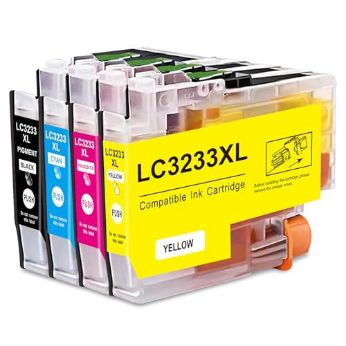 Cartouches LC3233XL compatibles Brother DCP-J1100DW et MFC-J1300DW multipack 4 couleurs